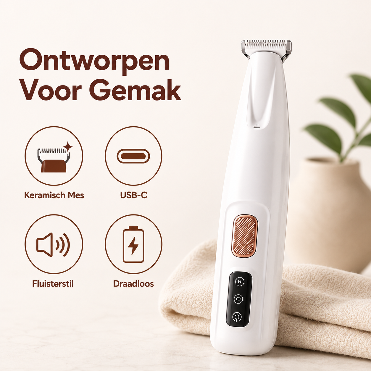 Paw-Care™ PawTrim Pro™ | Flüsterleiser Pfotentrimmer für Hunde