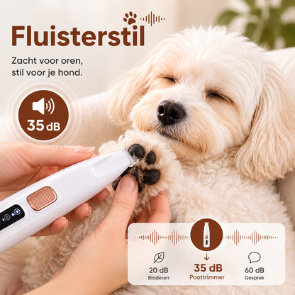Paw-Care™ PawTrim Pro™ | Flüsterleiser Pfotentrimmer für Hunde