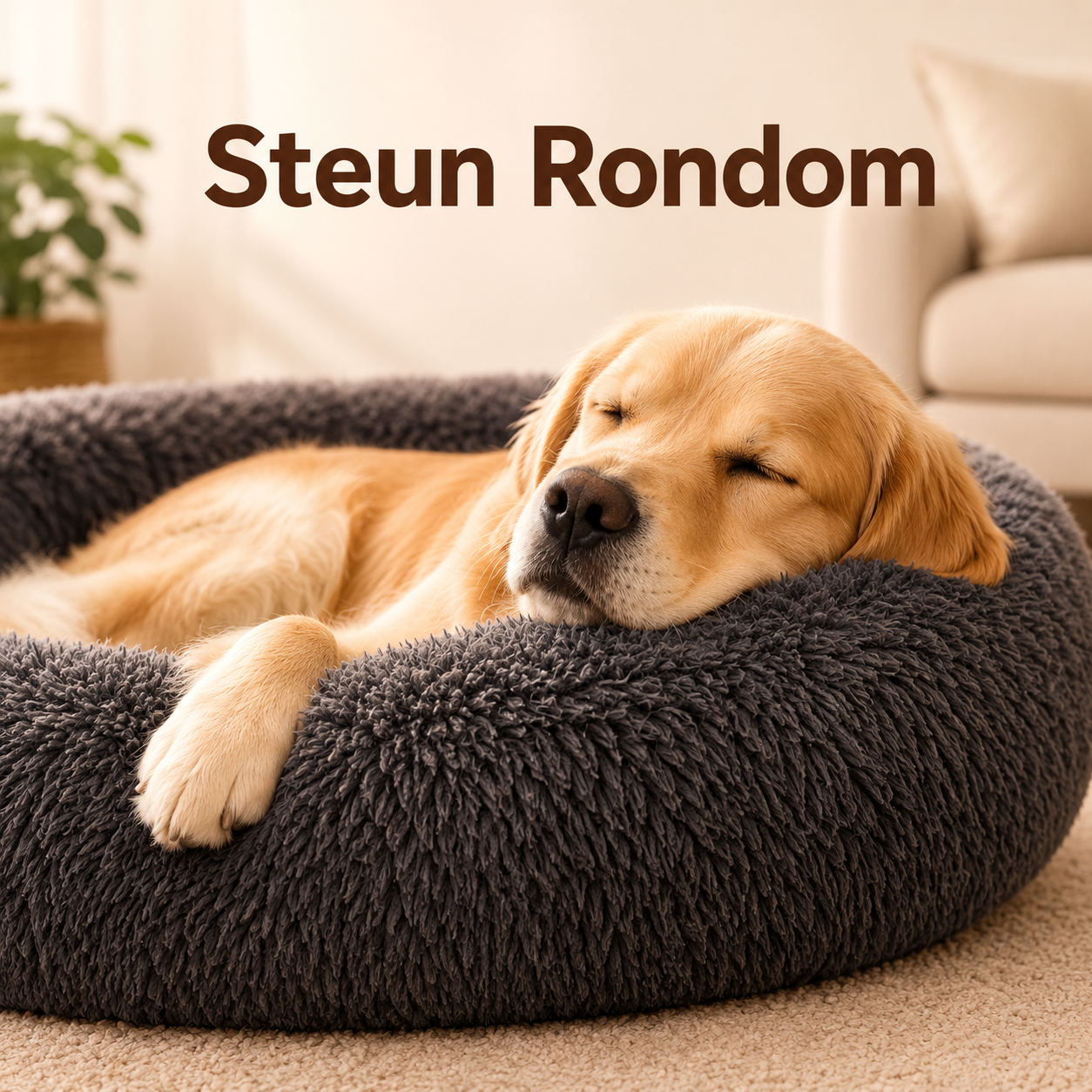 PawCare™ Calming Donut Hondenbed