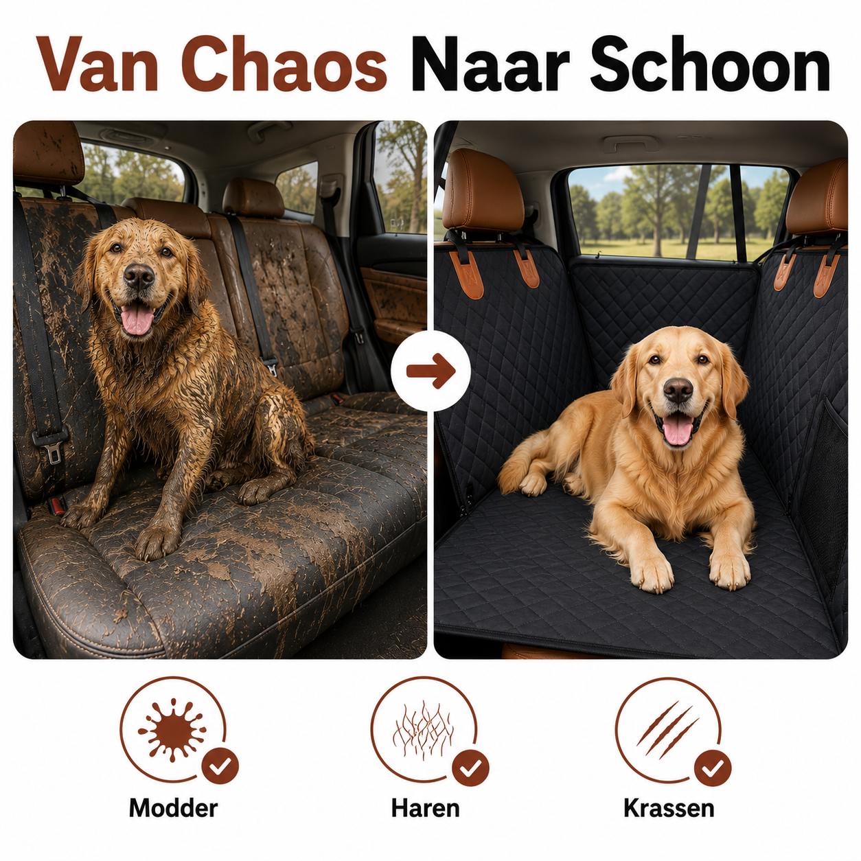 PawCare™ Pawpad Achterbank Beschermer