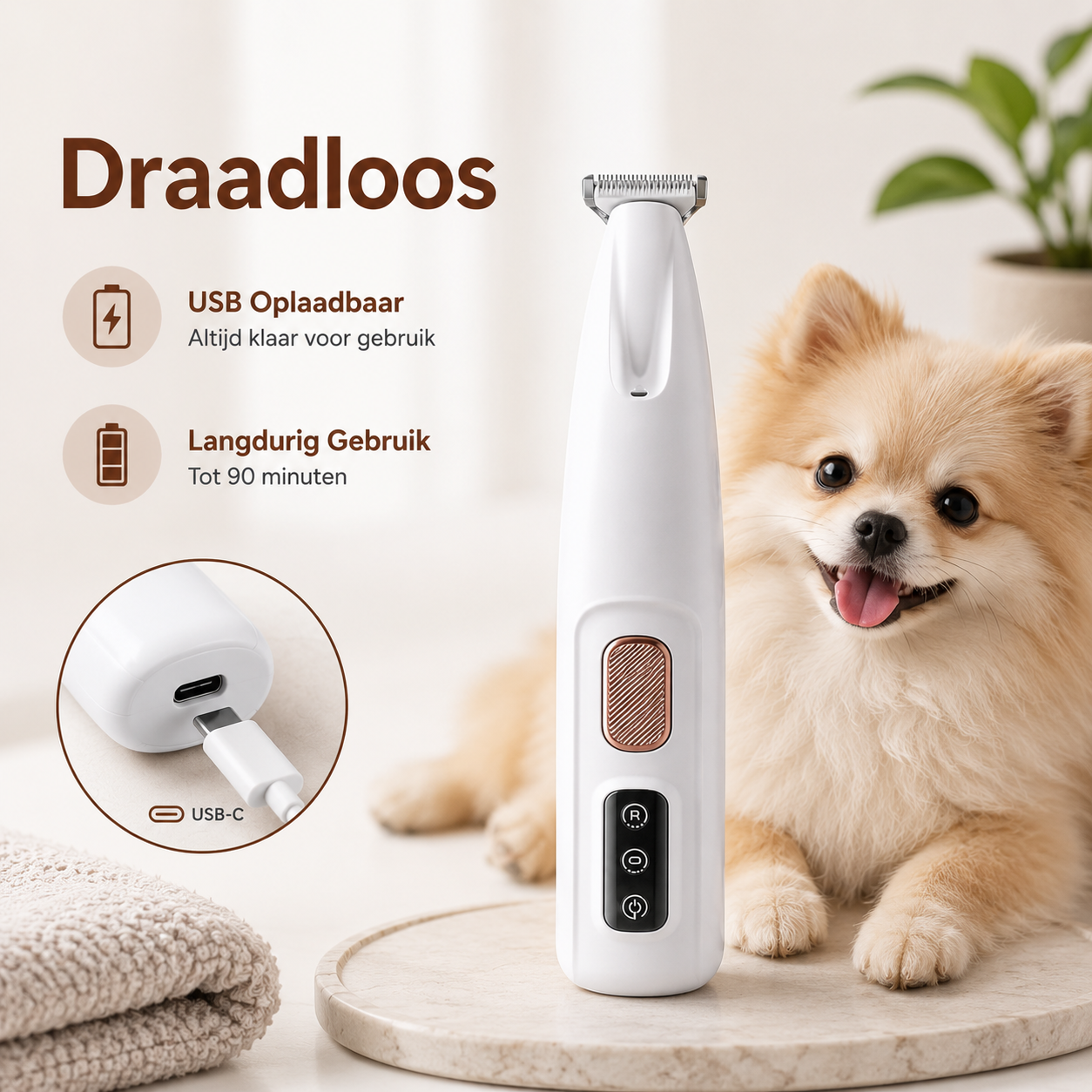 Paw-Care™ PawTrim Pro™ | Flüsterleiser Pfotentrimmer für Hunde