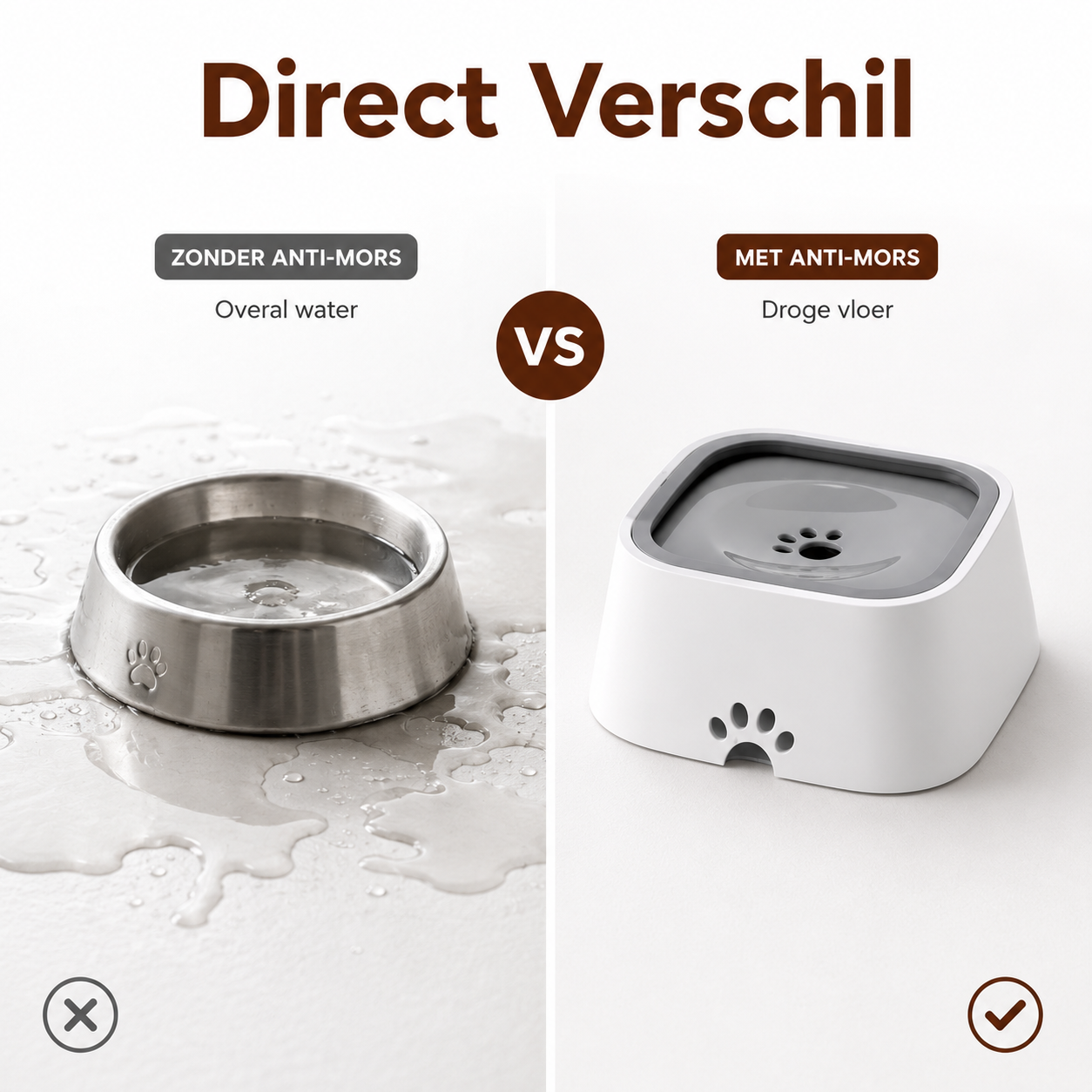 PawCare CleanBowl™ – Anti-Kleckser Trinknapf für Hunde & Katzen