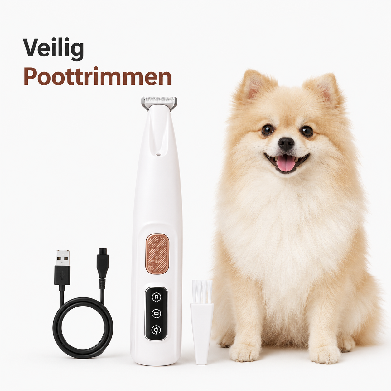 Paw-Care™ PawTrim Pro™ | Flüsterleiser Pfotentrimmer für Hunde