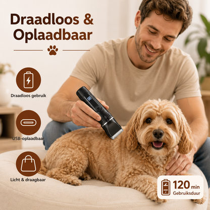 Paw-Care™ Hunde-Trimmer|Leises, Sicheres & Kabelloses Trimmen