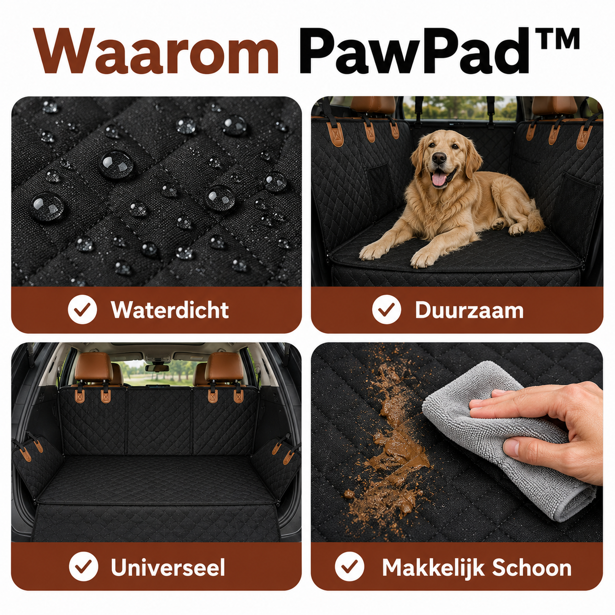 PawCare™ Pawpad Achterbank Beschermer