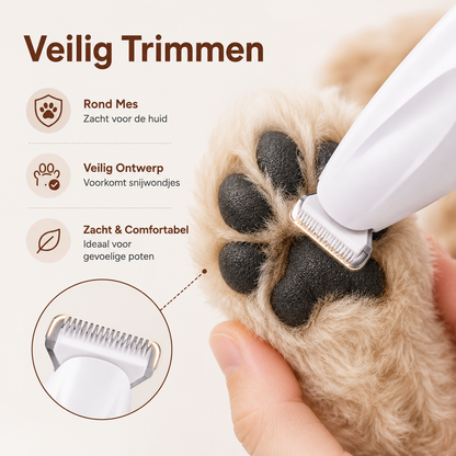 Paw-Care™ PawTrim Pro™ | Flüsterleiser Pfotentrimmer für Hunde