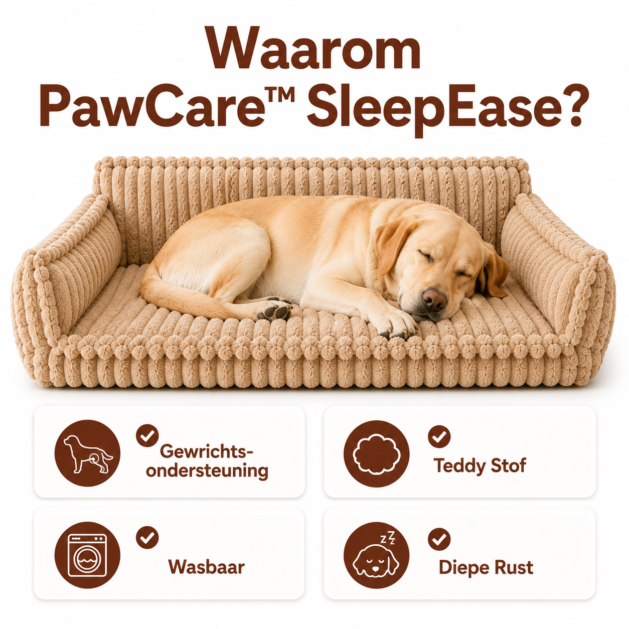 SleepEase™ Orthopädisches Hundekissen