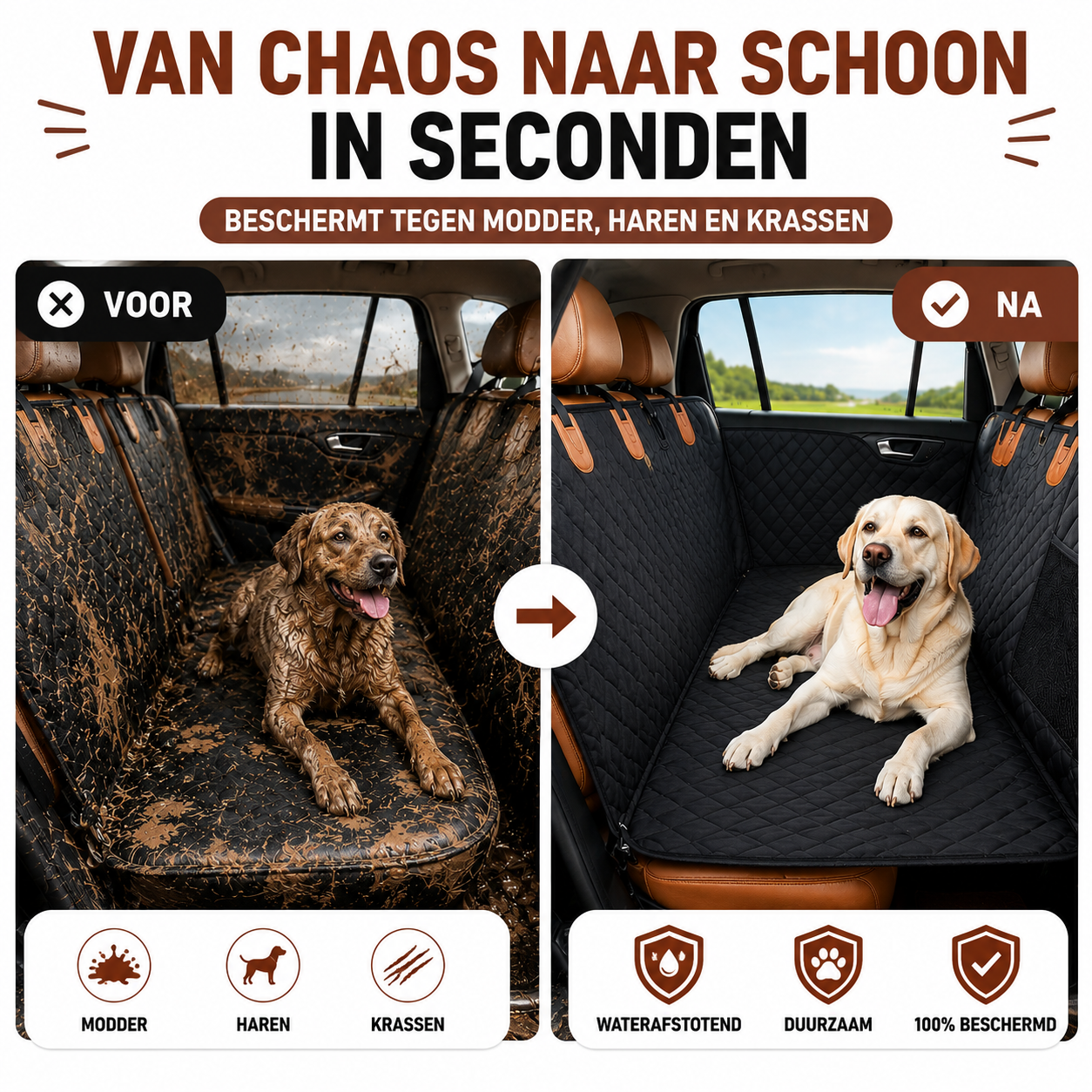 PawCare™ Pawpad Achterbank Beschermer