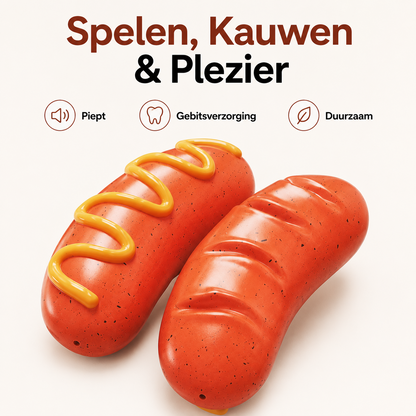 PawCare™ Hotdog Piepspeeltje