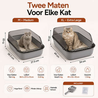 PawCare™ Kattenbak Semi-Open Pro