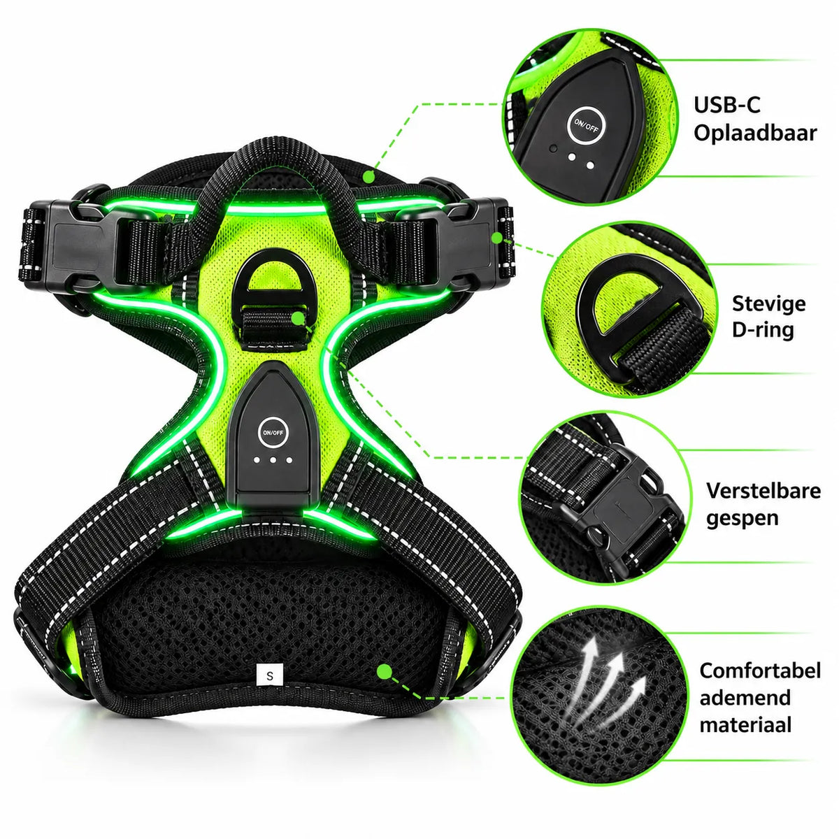 SAFETY DOG – Das Original™ - Das LED-Geschirr, das Ihren Hund beschützt