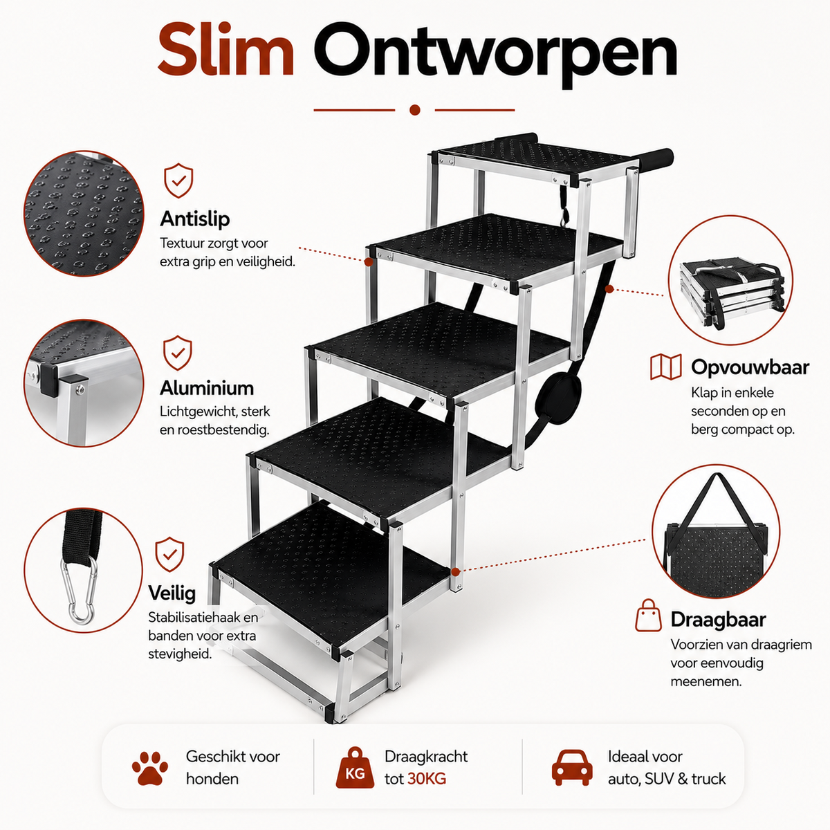 PawCare™ Faltbare Hunderampe Auto