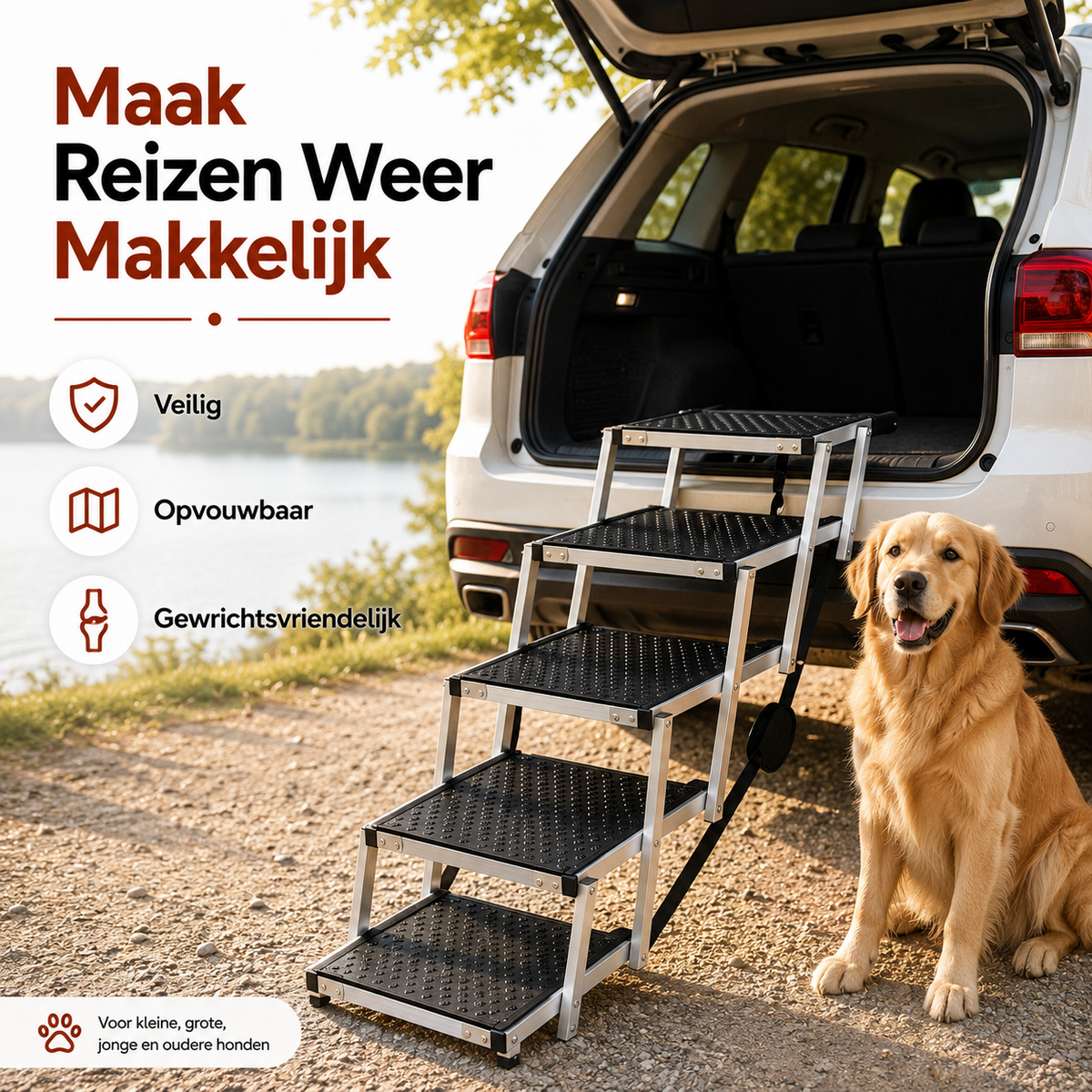 PawCare™ Faltbare Hunderampe Auto