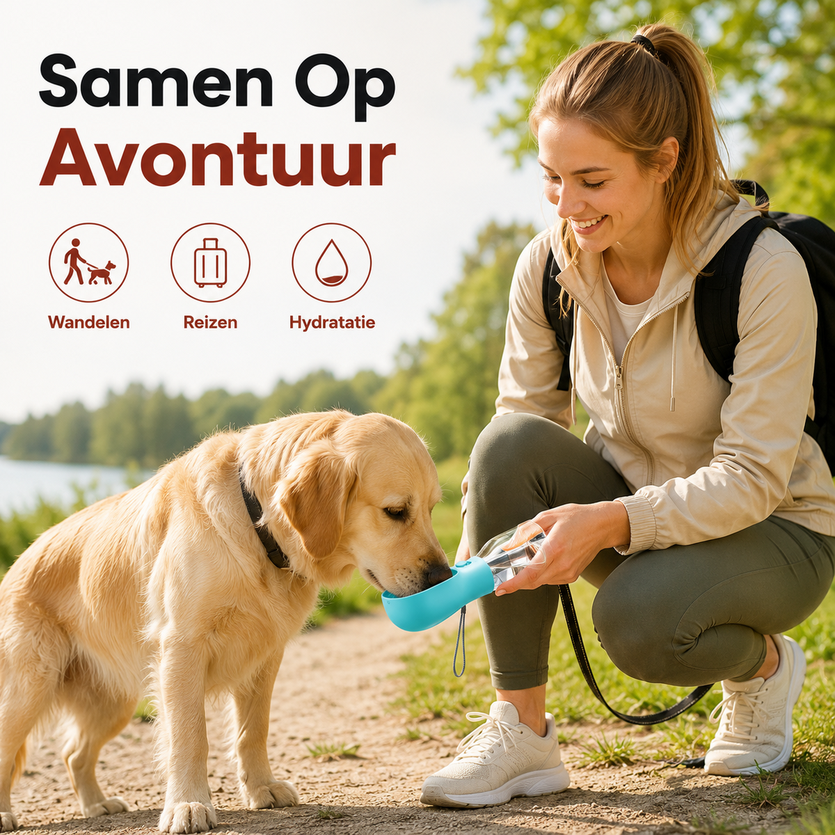 PawCare™ Reise-Trinkflasche Pro