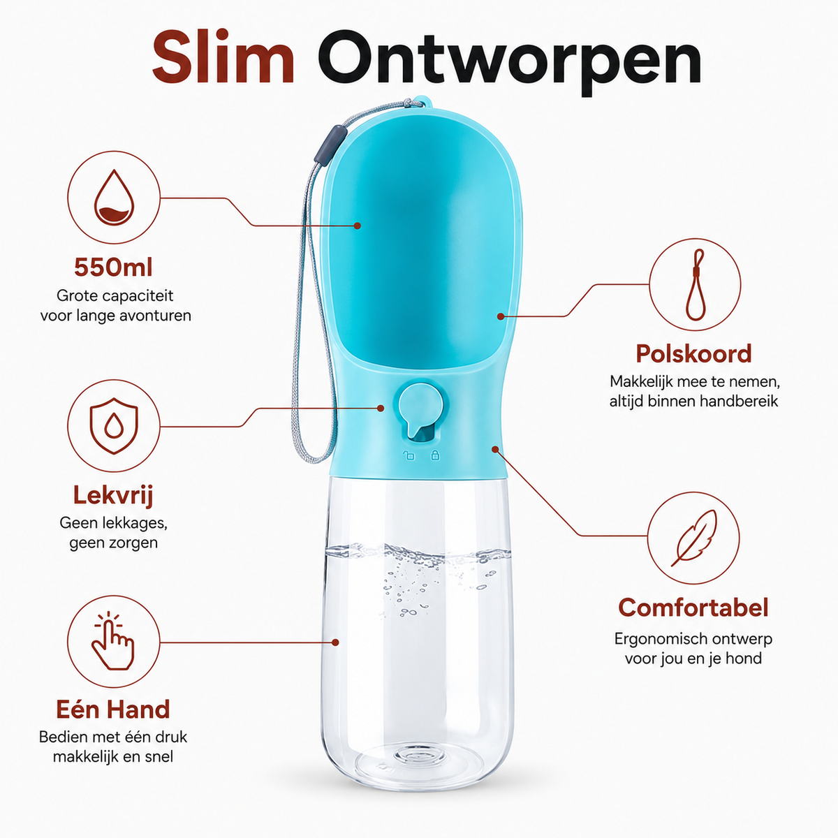 PawCare™ Reise-Trinkflasche Pro