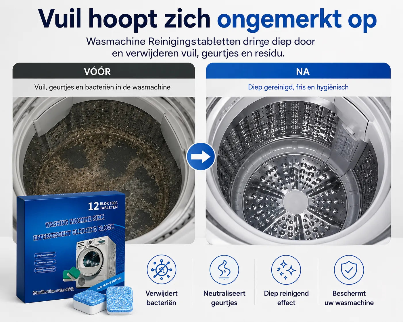 PawCare™ Waschmaschinen-Reinigungstabletten