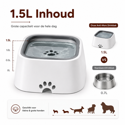 PawCare CleanBowl™ – Anti-Kleckser Trinknapf für Hunde & Katzen