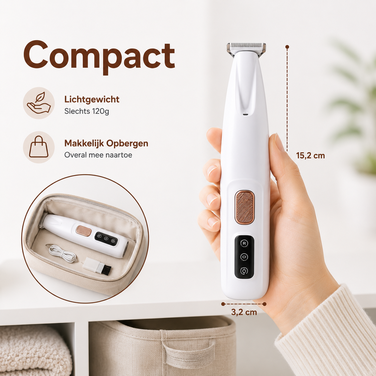 Paw-Care™ PawTrim Pro™ | Flüsterleiser Pfotentrimmer für Hunde