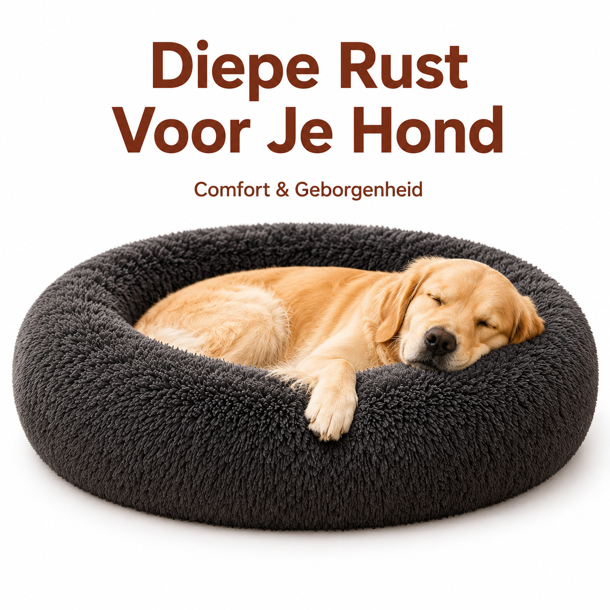 PawCare™ Calming Donut Hondenbed