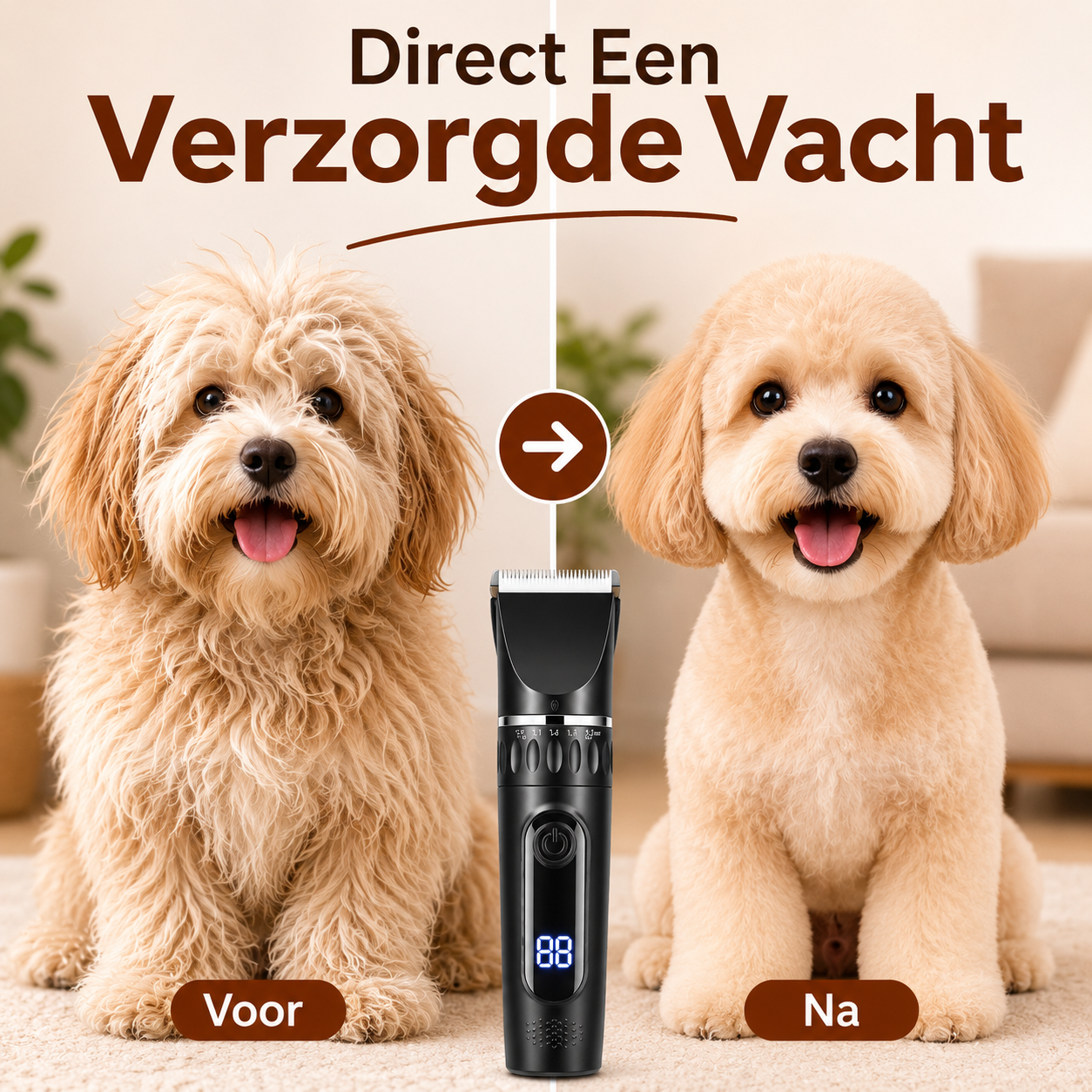 Paw-Care™ Hunde-Trimmer|Leises, Sicheres & Kabelloses Trimmen