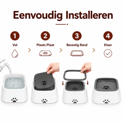 PawCare CleanBowl™ – Anti-Kleckser Trinknapf für Hunde & Katzen