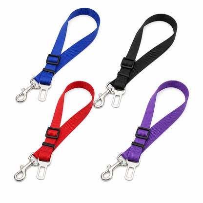 PawCare honden autogordel in blauw, zwart, rood en paars